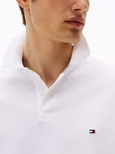 Image of Tommy Hilfiger 1985 Regular Fit Pique Black Polo Shirt