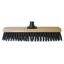 Image of Faithfull Black PVC Platform Broom Head 450mm (18in) Threaded Socket