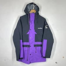 Image of Karrimor K2 Alpine Jacket Mens S Black Purple Waterproof Rain Coat Hiking