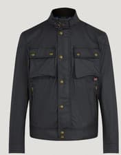 Image of BELSTAFF RACEMASTER JACKET Iconic Waxed Cotton Jacket Size 36 UK Black New