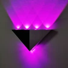 Image of Dimmable/N 5W LED Aluminum Wall Lamp Up/Down Lighting Triangle Light Fixture KTV