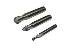 Image of SOLID CARBIDE BALL NOSE SLOT DRILLS MICRO GRAIN 2 FLUTE METRIC SIZES DIN 844 RDG