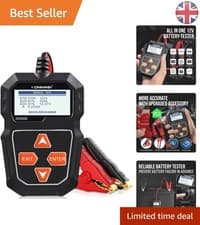 Image of 12V Digital Battery Tester - 100-2000 CCA, Auto Cranking & Charging Analyzer