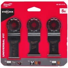 Image of MILWAUKEE MULTI TOOL WOOD/METAL BLADE SET - 5pc - Universal Fit - 48906115