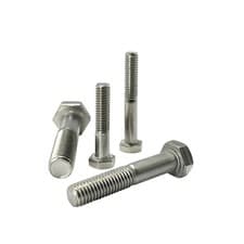 Image of M20 20mm HEXAGON HEAD PART THREADED BOLTS 8.8 ZINC PLATED STEEL DIN 931