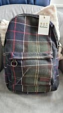 Image of BARBOUR Carrbridge Men's Unisex Backpack Tartan Classic Green Travel Rucksack M