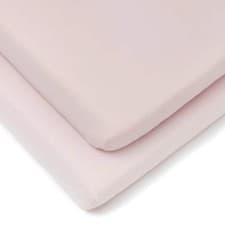 Image of Clair-de-lune 2 Pack Fitted Cotton Cot Bed Sheets - 140 x 70 cm 3 Colours