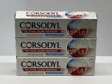 Image of Corsodyl Active Gum Repair Toothpaste for Bleeding Gums Fresh Mint | 3 x 75ml