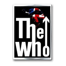 Image of The Who Badge Leap Union Jack Classic Band Logo Official New Metal Lapel Pin