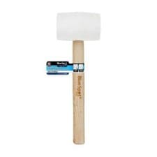 Image of BlueSpot White Rubber Mallet with Wooden Handle 16oz (0.45kg)