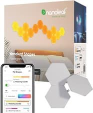 Image of Nanoleaf Shapes Hexagon Expansion Pack, 3 LED Smart Light Panels - Dimmable