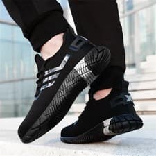 Image of LIGHTWEIGHT MENS WOMENS SAFETY TRAINERS STEEL TOE CAP WORK BOOTS SHOES UK SIZE