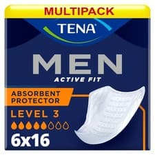 Image of TENA Men Level 3 Pads - Case of 6 Packs (96 Pads) | Maximum Absorbency *DISCREET