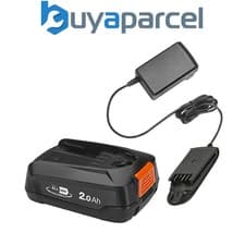 Image of Flymo Power For All Battery & Charger Starter Set 18V 2.0Ah FLY103 FLY106 AL1810