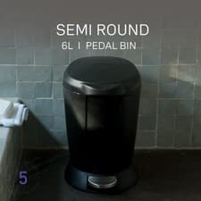 Image of Simplehuman Mini 6 Litre Pedal Bin Bathroom Office Waste Bin UK