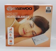 Image of Daewoo Electric Heated Blankets Choice 3 Sizes Single/Double or King 3 Settings