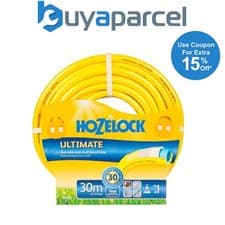 Image of Hozelock 30m Ultimate Hose Pipe Garden Watering 7830 Crush Proof Anti Kink