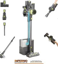 Image of DAEWOO Freedom Auto-Empty FLR00203GE Cordless Vacuum Cleaner - Grey & Green