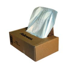Image of Fellowes Shredder Waste Bag 100-165 Litre Clear Disposal (Pack Of 50) 36055