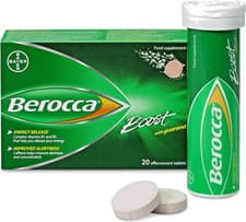 Image of Berocca Boost Energy | Acerola Cherry Flavour |Vitamin Effervescent | 20 Tablets