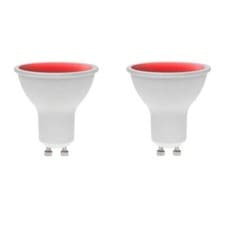Image of 2x LED GU10 RED 7W 240V DIMMABLE