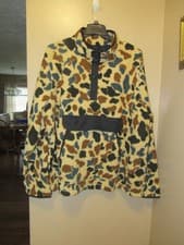 Image of NWT MEN'S 2X-LARGE TALL CARHARTT 1972 DUCK CAMO PULLOVER RELAXED FLEECE JACKET