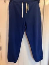 Image of Ralph Lauren Men’s Fleece Sweatpants Joggers - Size XL - Blue NWT