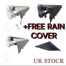 Image of Retractable Awning 2m - 5m motorised by INTELROLL Half/No Cassette