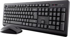 Image of Trust Primo Wireless Keyboard and Mouse Set QWERTY UK Layout, Low Profile Keys,