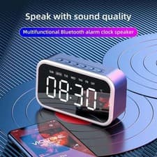 Image of Multifunctional FM Radio Alarm Clock,Bluetooth Speaker,3 Alarms & Night Light UK