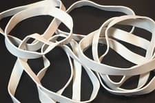 Image of No.63 Rubber Elastic Bands 80mm x 6mm * White *