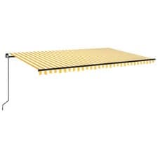 Image of Manual Retractable Awning Outdoor Patio Awning Sunshade Garden Canopy vidaXL