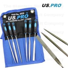 Image of US PRO Diamond File Set 6 Piece 175mm 2639