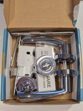 Image of Chrome Bathroom Door lock new open box.