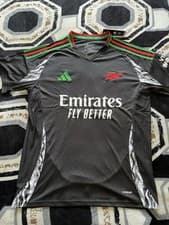Image of Adidas Arsenal Training Jersey Black XL – Emirates Fly Better Football Shirt