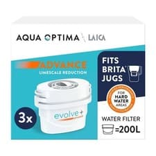 Image of Aqua Optima Evolve+ Hard Water Limescale Filter Cartridges 3 Pack - Fits Brita
