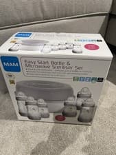 Image of MAM Easy Start Microwave Bottle Steriliser Set Grey, Pack of 6