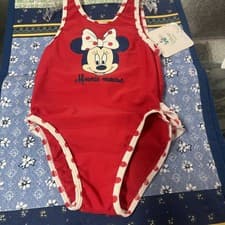Image of Disney Baby Girls Minnie Mouse Swimsuit 23 Months Red