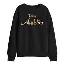 Image of Disney Aladdin Logo Kids Sweatshirt 5-13 Years, Black