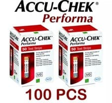 Image of Accu Chek Performa Test Strips - 2 boxes of 50 - Brand New Stock