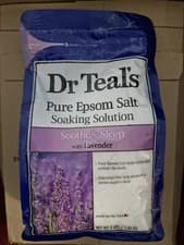 Image of Dr Teal's Epsom Salt Sooth and Sleep with Lavender Soaking Salt Solution 1.36 kg