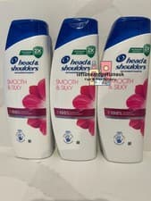 Image of 3 X Head and & Shoulders SMOOTH & SILKY Shampoo 400ml