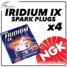 Image of 4x NGK SPARK PLUGS Part Number BKR5EIX-11 Stock No. 5464 Iridium IX New Genuine