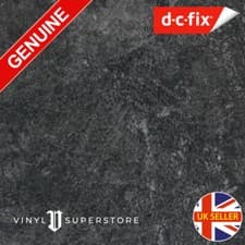 Image of D-C FIX BLACK GREY CONCRETE STICKY BACK PLASTIC SELF ADHESIVE VINYL FILM 45cm
