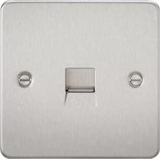 Image of Knightsbridge Flat Plate Telephone Master Wall Socket Flat Plate Single Flush