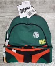 Image of Star Wars Boba Fett Mandalorian Full Face Mask / Beanie Hat BRAND NEW 