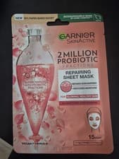 Image of Garnier SkinActive Probiotic Repairing Sheet Mask, Hydrating Face Mask 15m Vegan