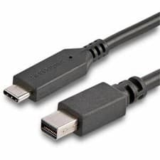 Image of Startech 6 Ft. / 1.8 M Usb-C To Mini Displayport Cable 4K 60Hz Black Usb 3.1 Typ