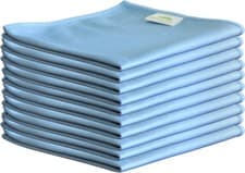 Image of 10 x Microfibre Glass Cloths 36x36cm, Lint Free and Ultra Fine Cleaning Cloths