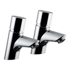 Image of Armitage Shanks Avon 21 Self Closing Basin Taps - Pair - Dual Indices